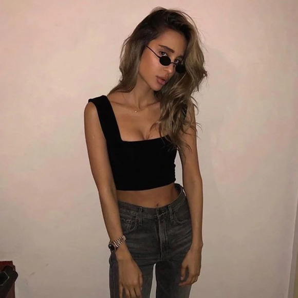 Are You Am I Kimba Tank Black Size XS AYAI - Picture 3 of 7